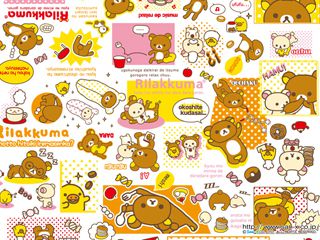 背景圖案rilakkuma 鬆馳熊 手機桌布 Uwants Com